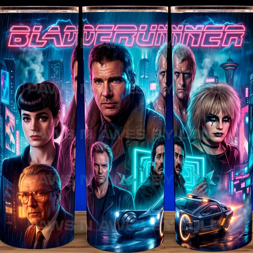 Blade Runner 80s Harrison Ford SciFi Movie Cup Mug Tumbler